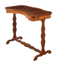 A French Mahogany Reniform Writing Table