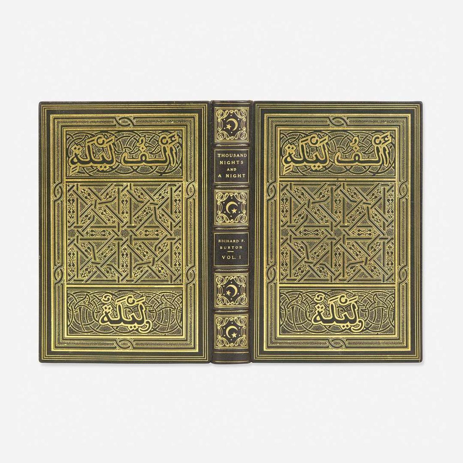 [Fine Bindings] Burton, Richard F. (editor) The Book of the Thousand Nights and a Night: A Plain and Literal Translation of the Arabian Nights Entertainments