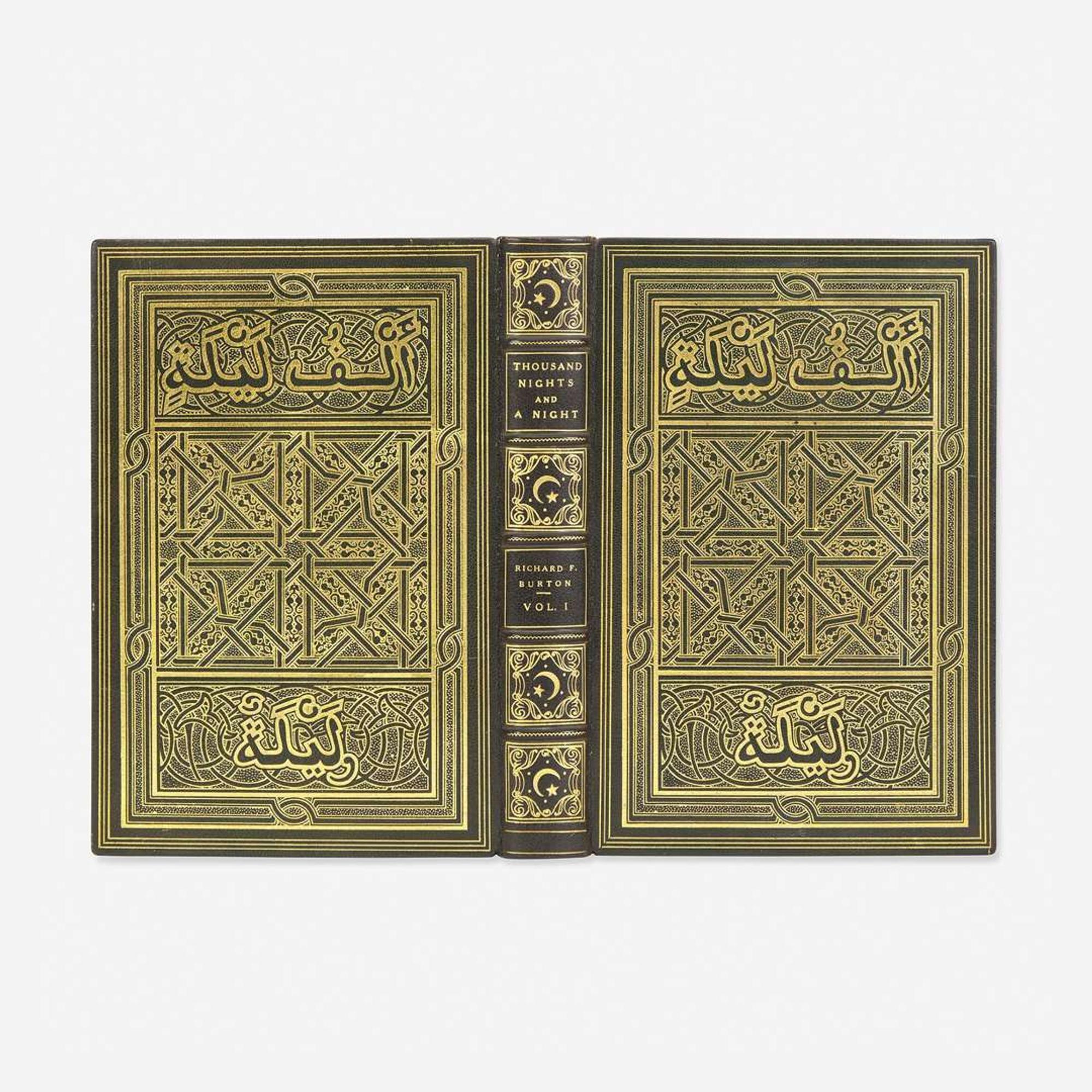 [Fine Bindings] Burton, Richard F. (editor) The Book of the Thousand Nights and a Night: A Plain and Literal Translation of the Arabian Nights Entertainments
