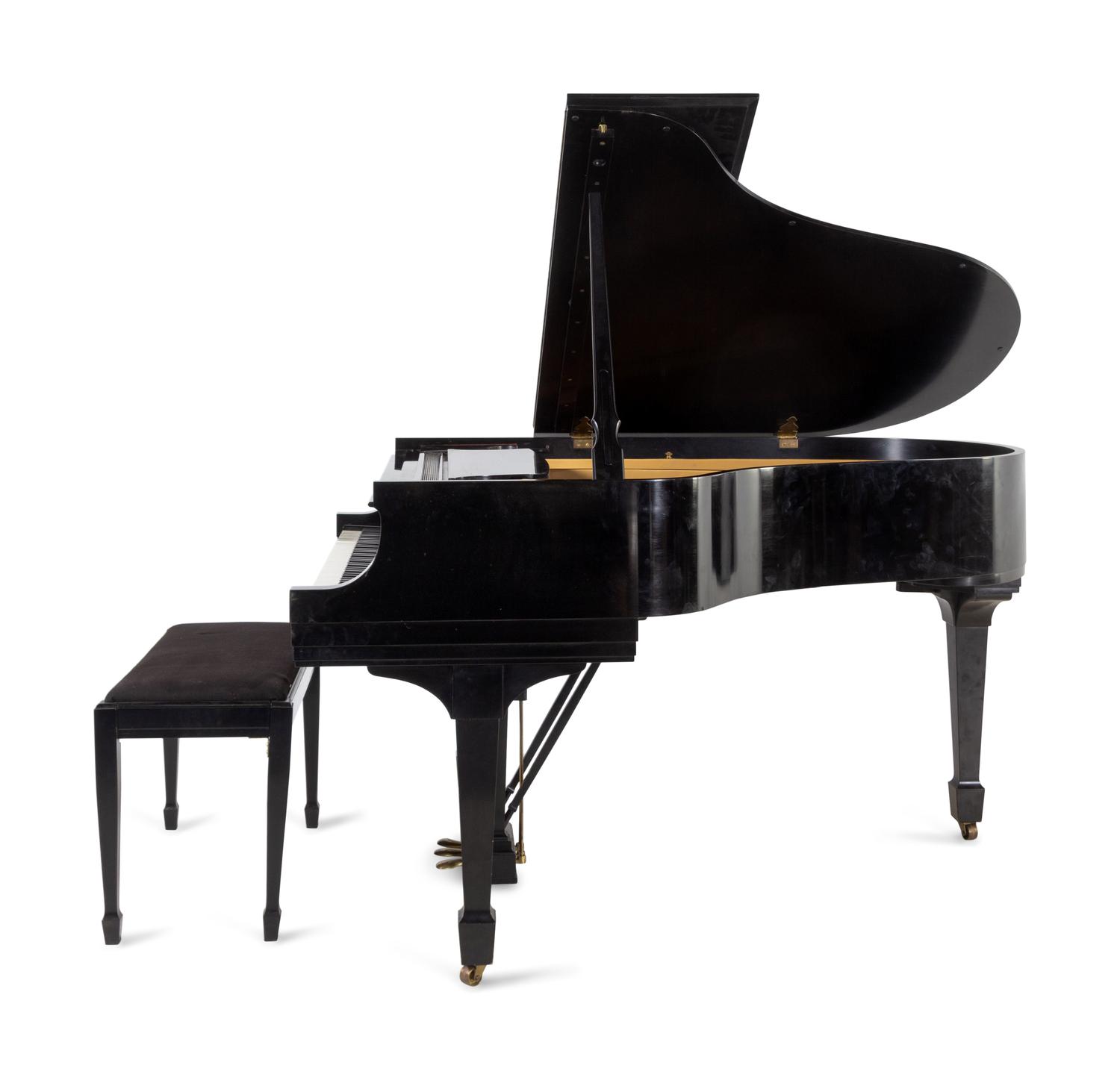 A Steinway & Sons Black Lacquered Grand Piano