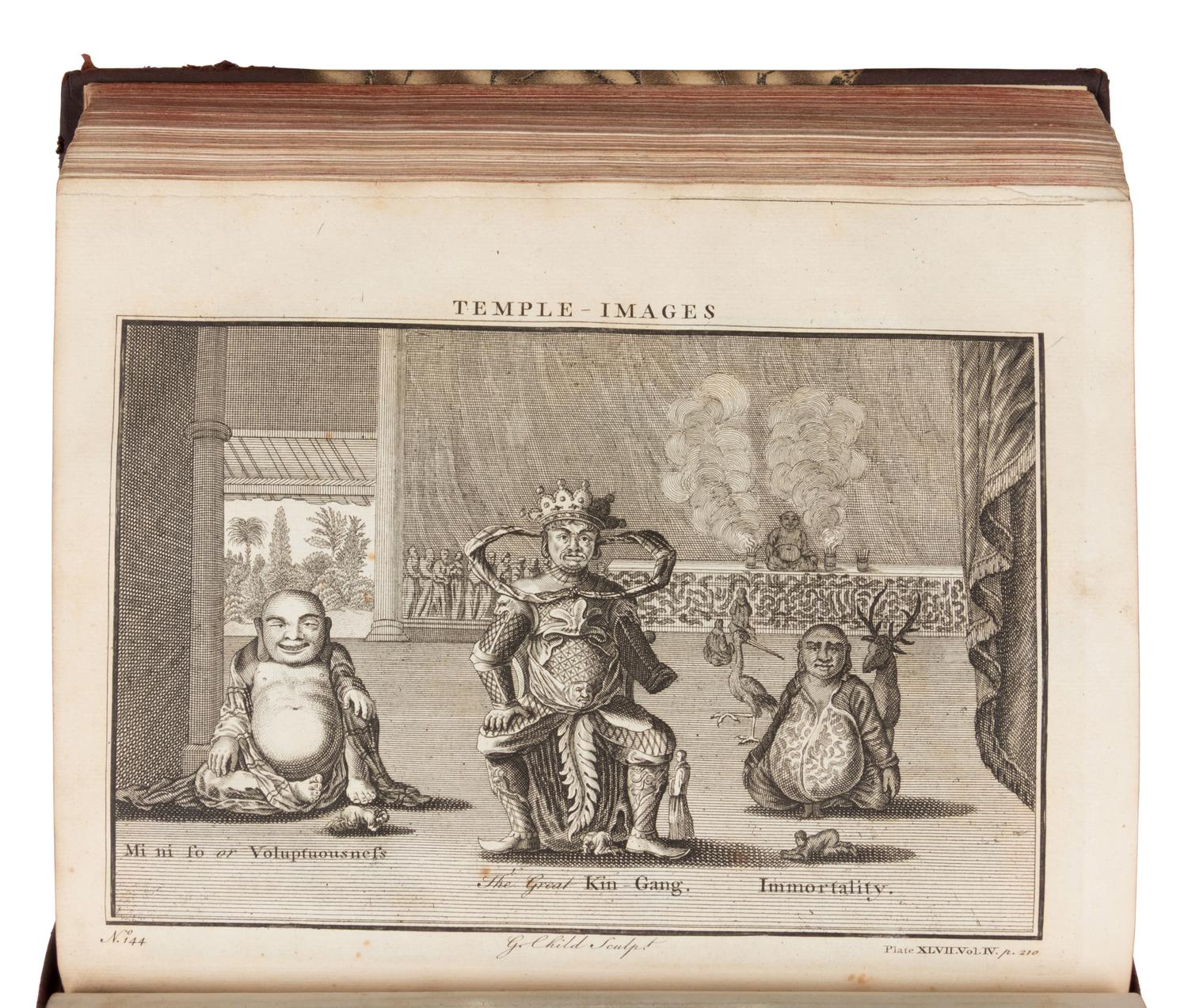 [Travel & Exploration]. Green, John (d. 1757), editor. A New General Collection of Voyages and Travels consisting of the most esteemed relations which have hitherto been published in any language, comprehending every thing remarkable in its kind in Europe, Asia, Africa and America... London: for Thomas Astley, 1745-1747.
