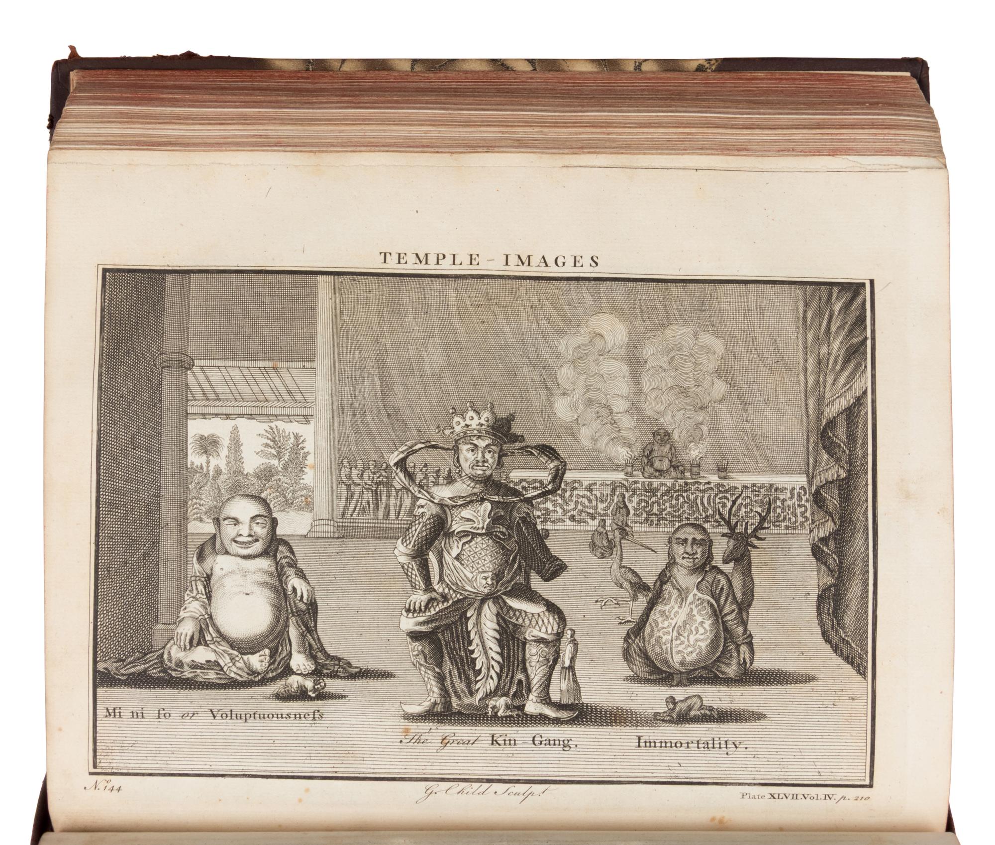 [Travel & Exploration]. Green, John (d. 1757), editor. A New General Collection of Voyages and Travels consisting of the most esteemed relations which have hitherto been published in any language, comprehending every thing remarkable in its kind in Europe, Asia, Africa and America... London: for Thomas Astley, 1745-1747.
