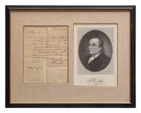 [Franklin, Benjamin] Franklin, Benjamin. Autograph Letter, signed