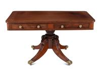 A William IV "Plum Pudding" Mahogany Sofa Table