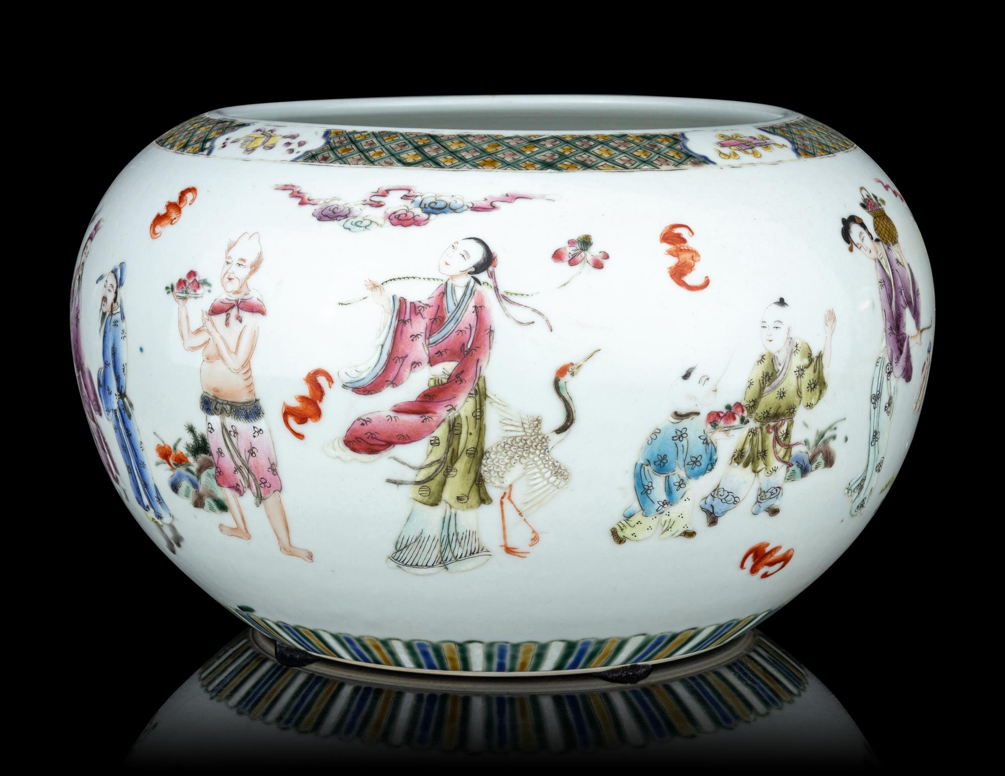 Two Famille Rose Porcelain Vessels