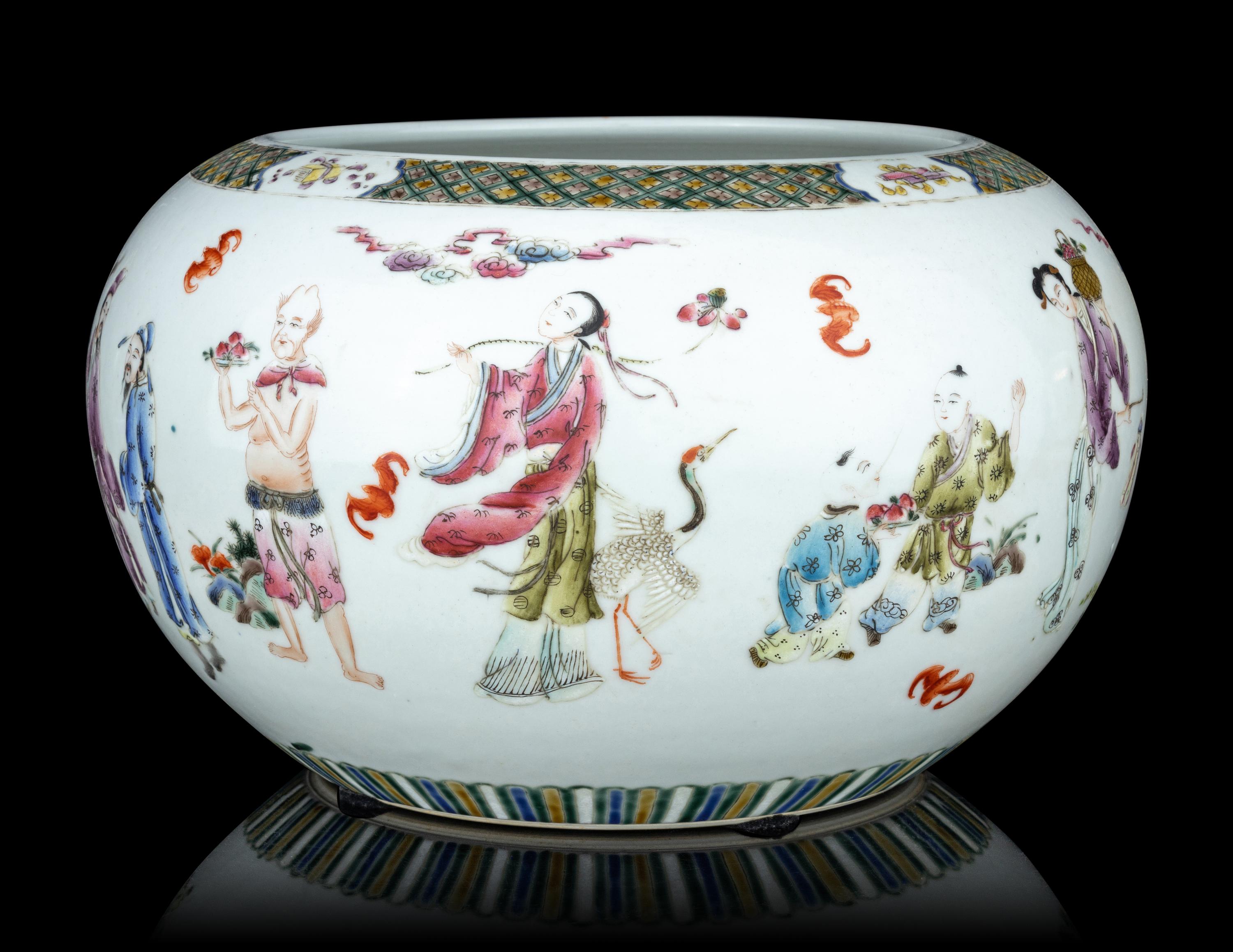 Two Famille Rose Porcelain Vessels