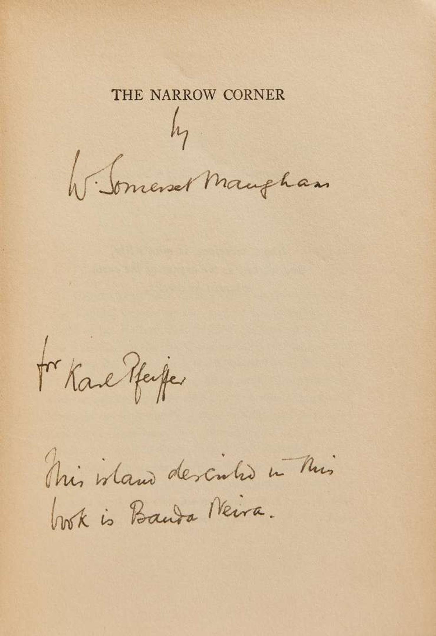 [Literature] Maugham, W. Somerset: The Narrow Corner