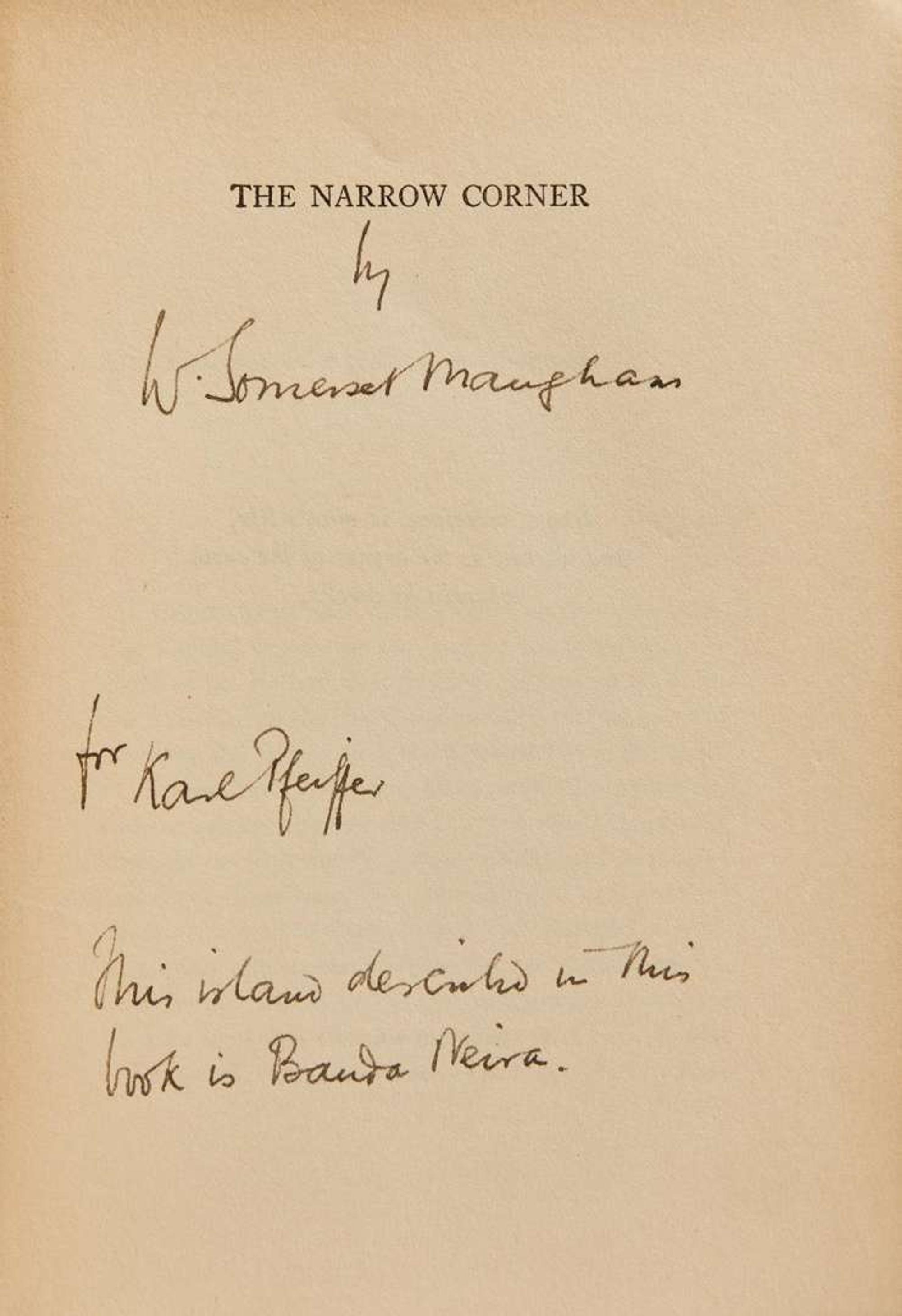 [Literature] Maugham, W. Somerset: The Narrow Corner
