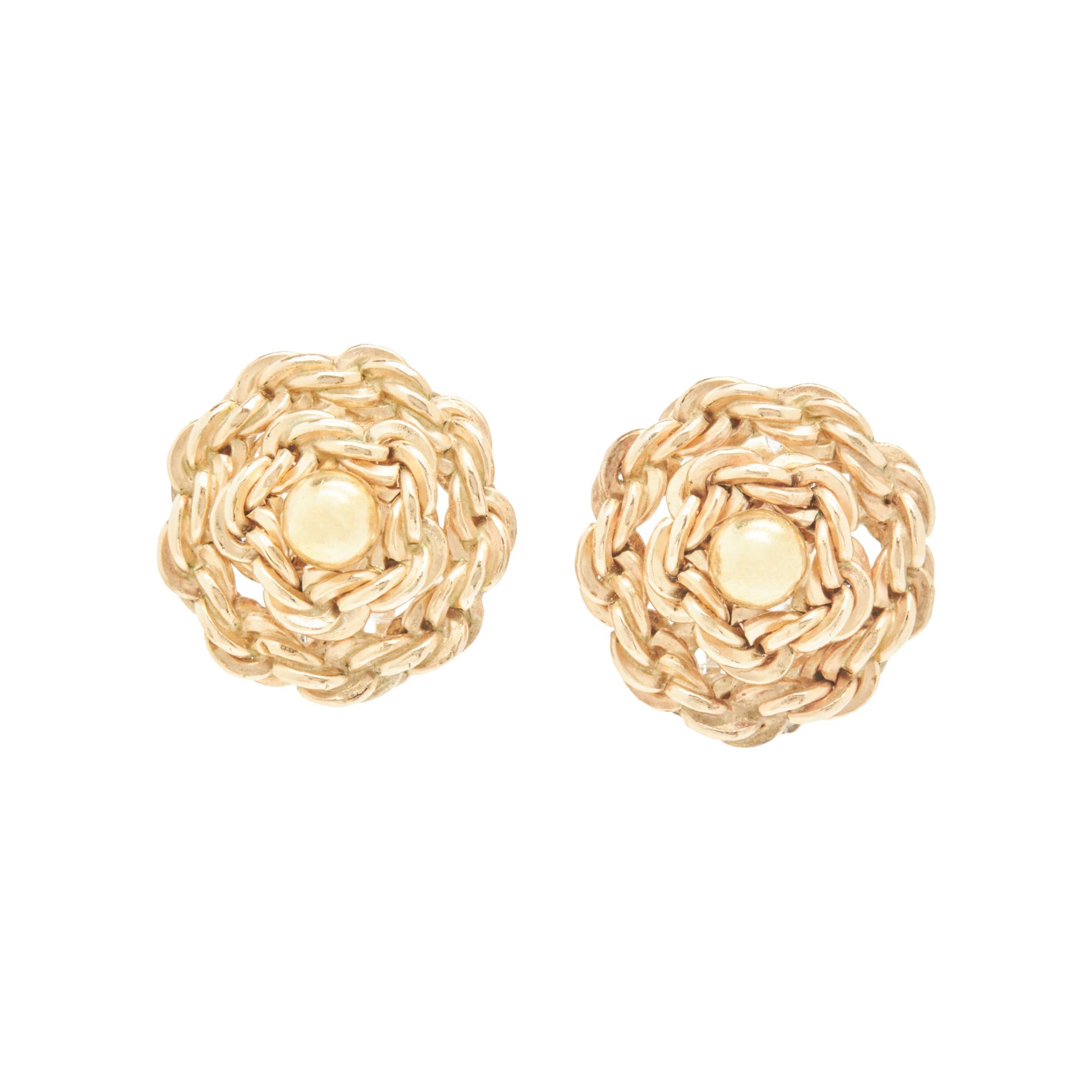 YELLOW GOLD BRACELET AND EARRINGS