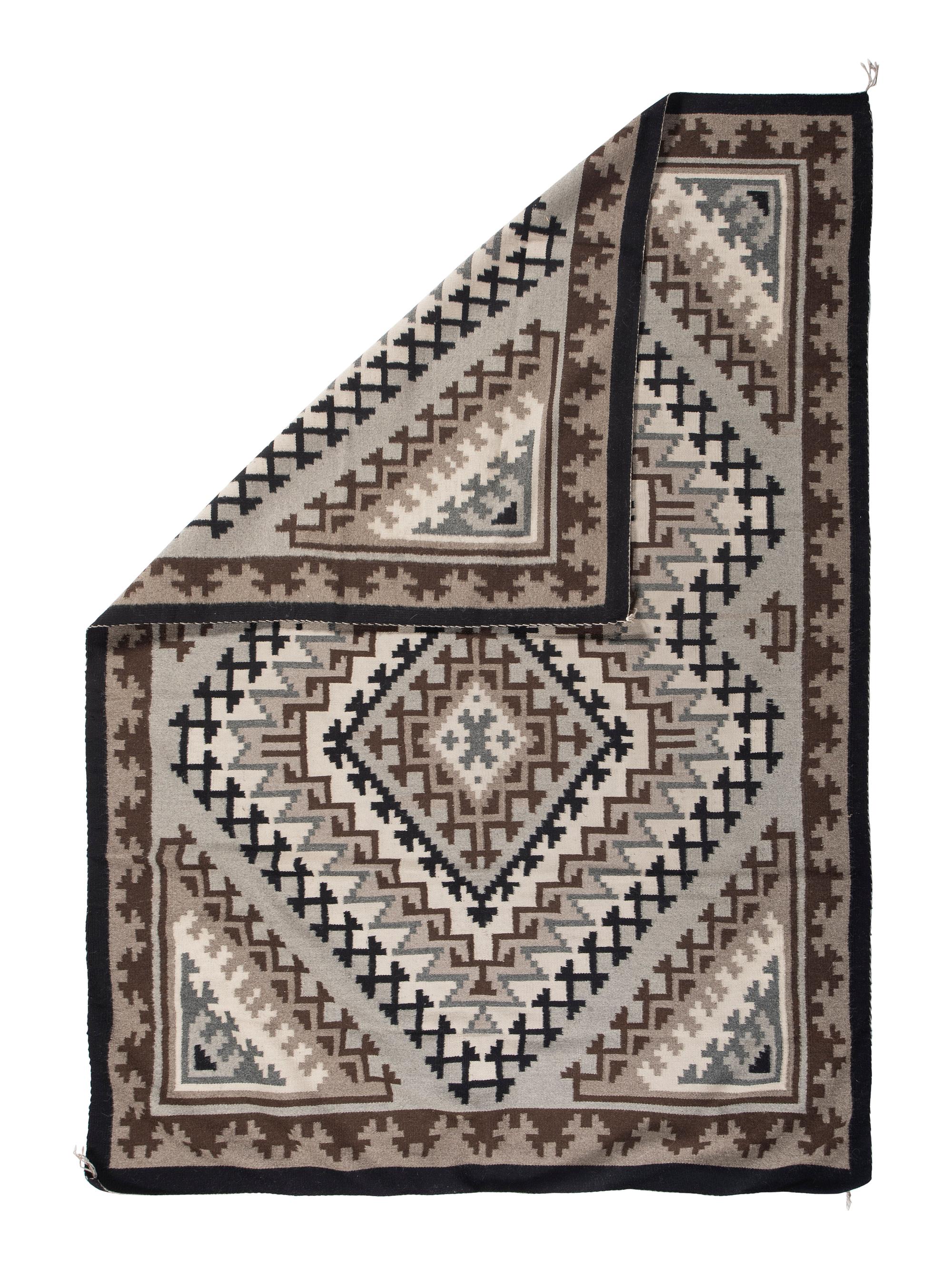 Navajo Two Grey Hills Weaving / Rug