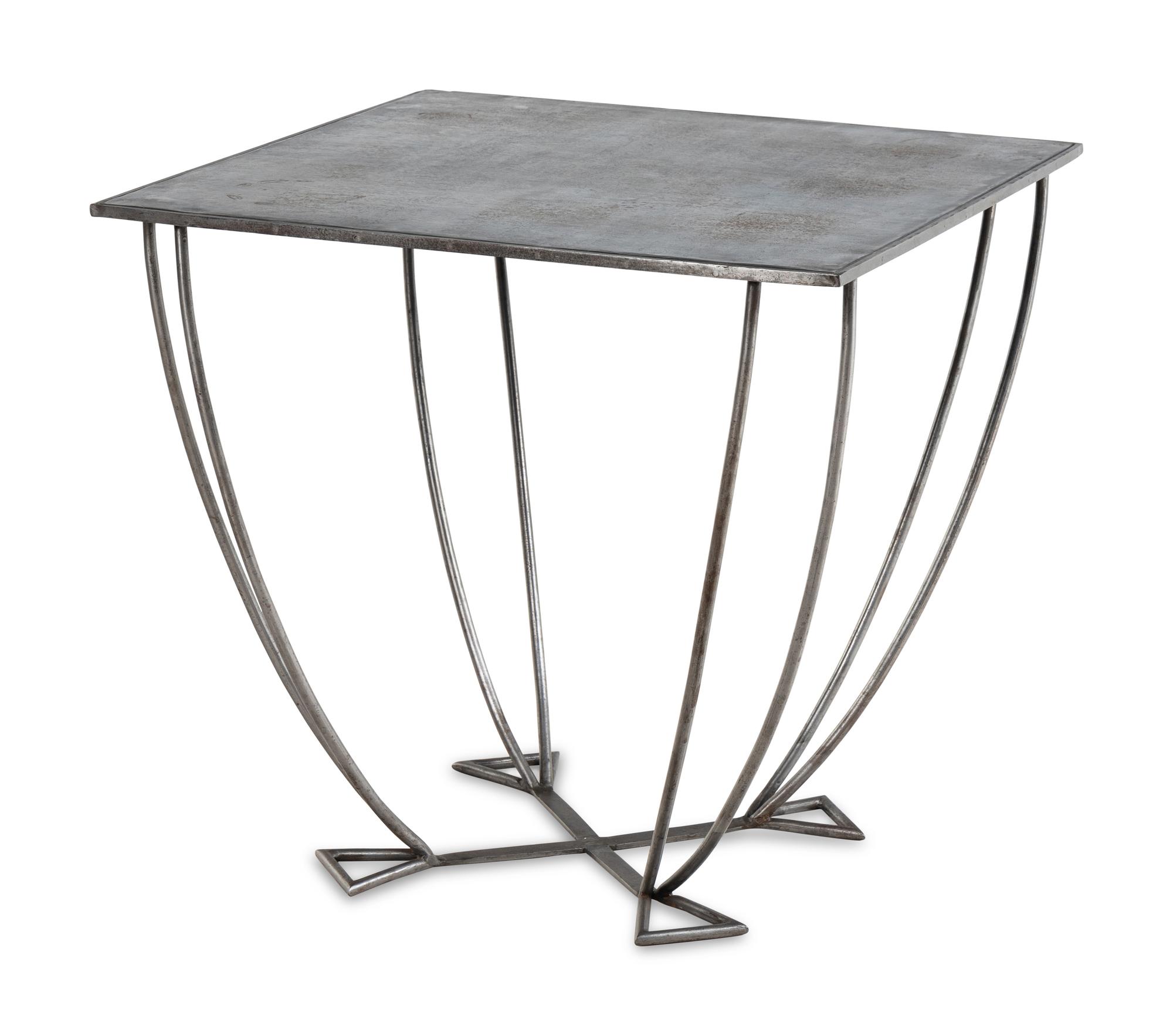 An Art Deco Steel Side Table