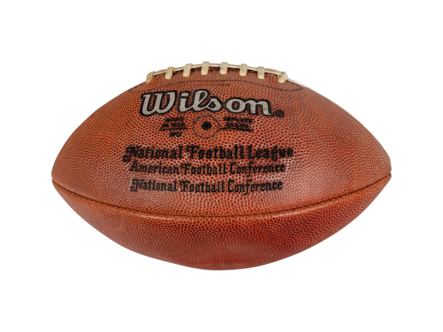 A 1991 Chicago Bears vs. New York Jets Game Ball Presented to Mike Ditka (Ditka's 100th Career Coaching Victory) Formerly Displayed at Mike Ditka's Restaurant