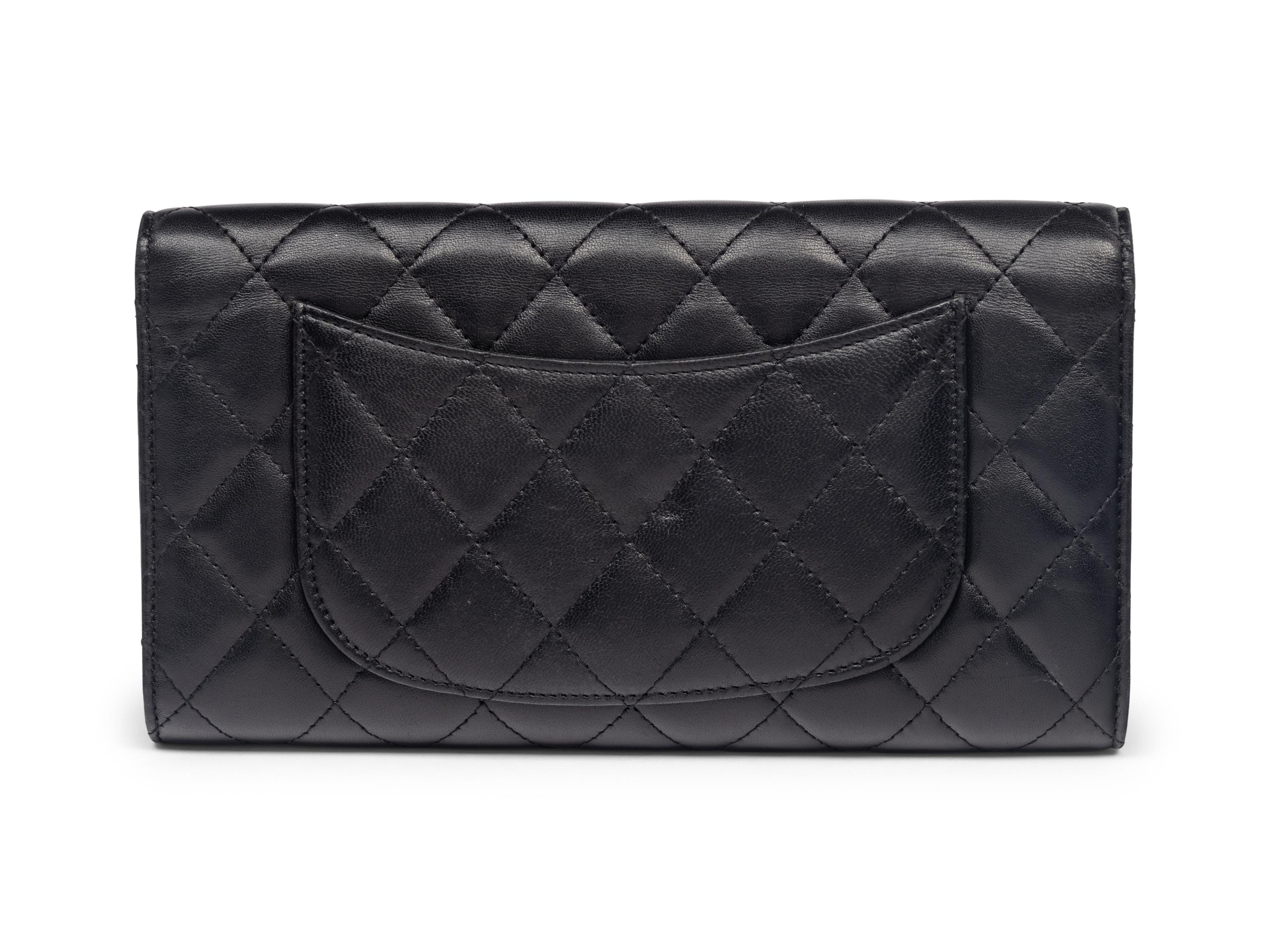 Chanel Clutch in Quilted Black Lambskin