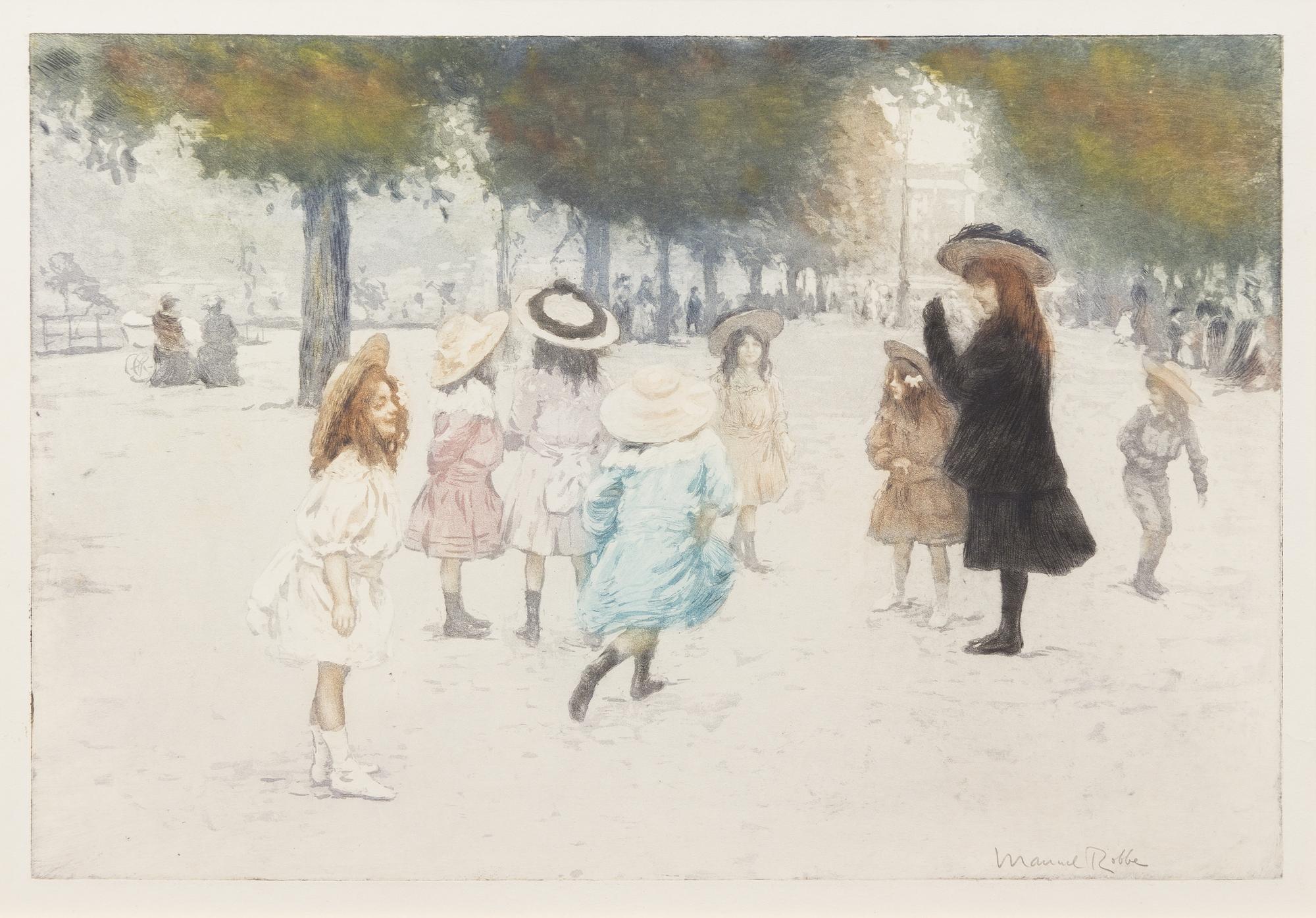 Manuel Robbe, (French, 1872-1936), Untitled (a group of three prints)