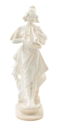 A Continental Marble Figure Height 20 1/4 inches. — 19TH/20TH CENTURY
