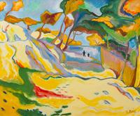 After Georges Braque, (20th century), copy after a landscape