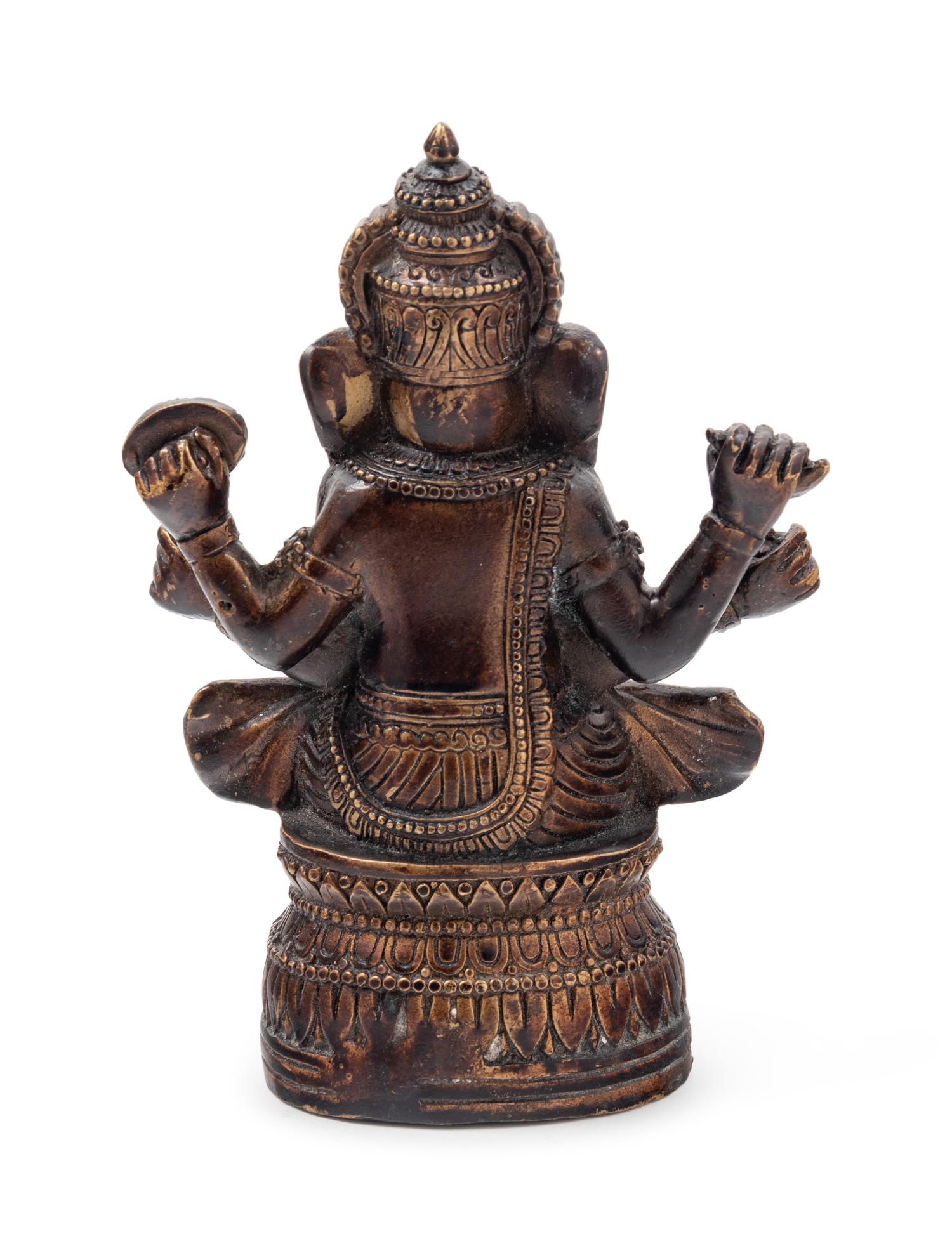 An Indian Bronze Figure of Genesha