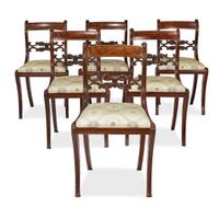 Six Classical carved mahogany klismos chairs Philadelphia, PA, circa 1825