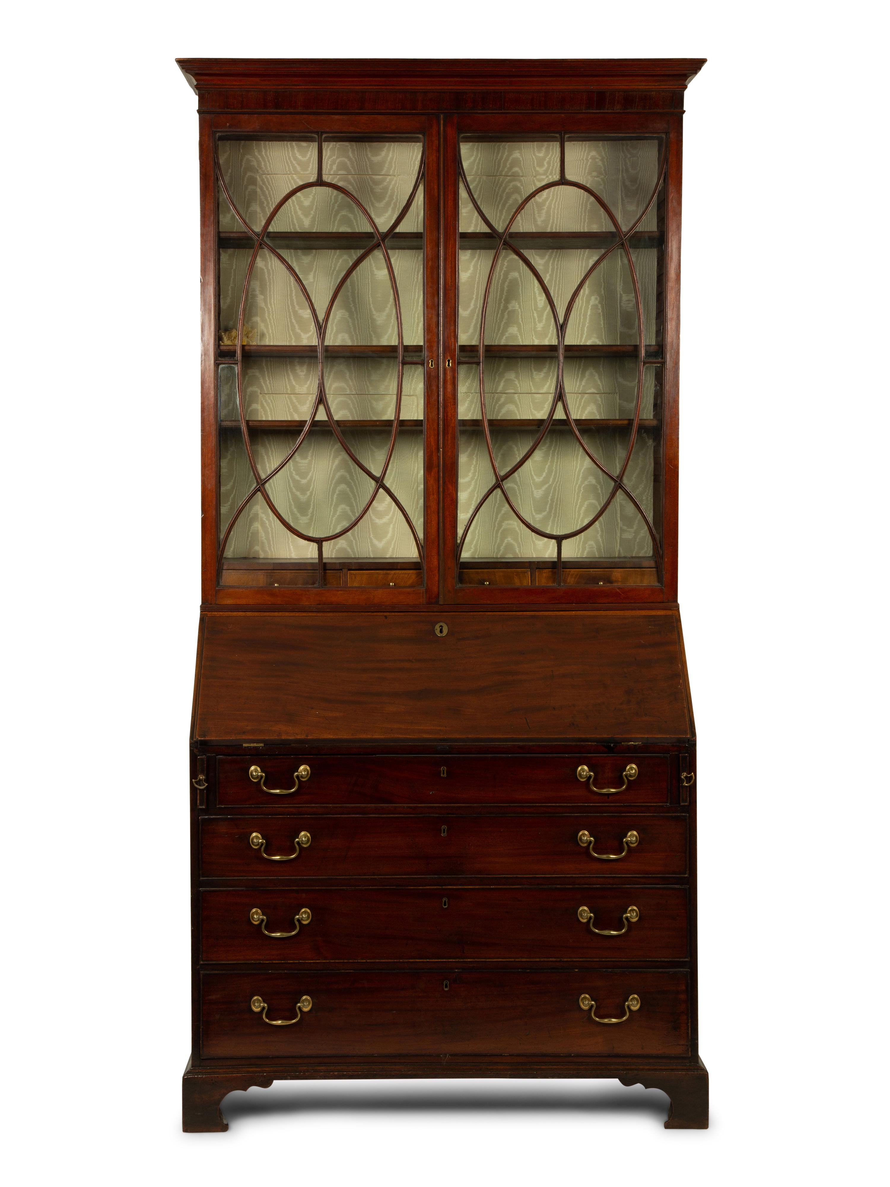 A George III Mahogany Secretary Cabinet — 18TH CENTURY