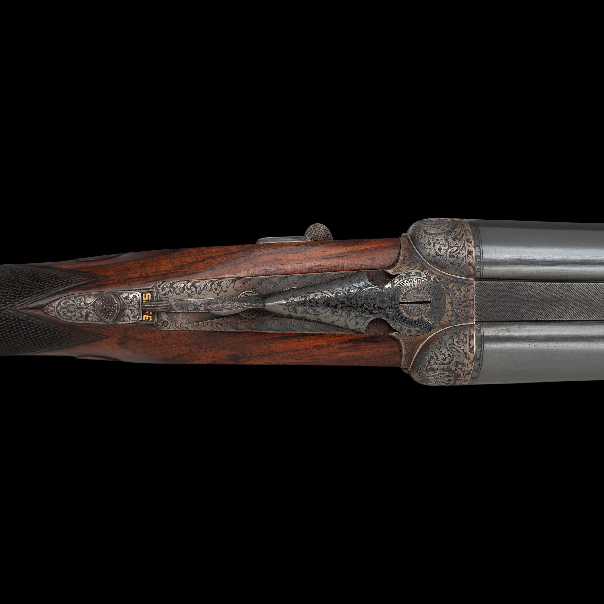 **Holland & Holland Royal Hammerless Full Side Lock Ejector Double Rifle in .240 Flanged with Case and Accessories
