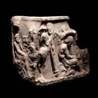 A Roman Marble Sarcophagus Fragment Depicting Endymion
