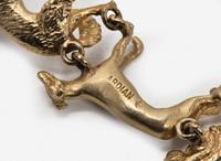 A 14K Yellow Gold Dog Bracelet
