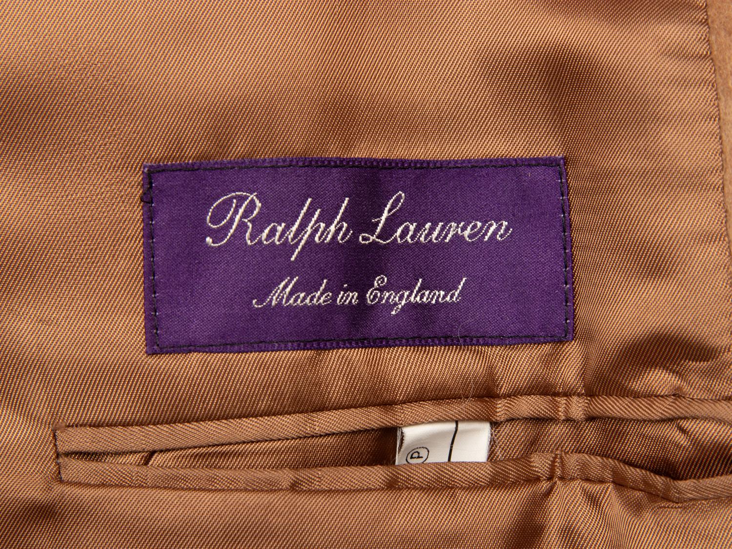 Ralph Lauren, Camel Coat