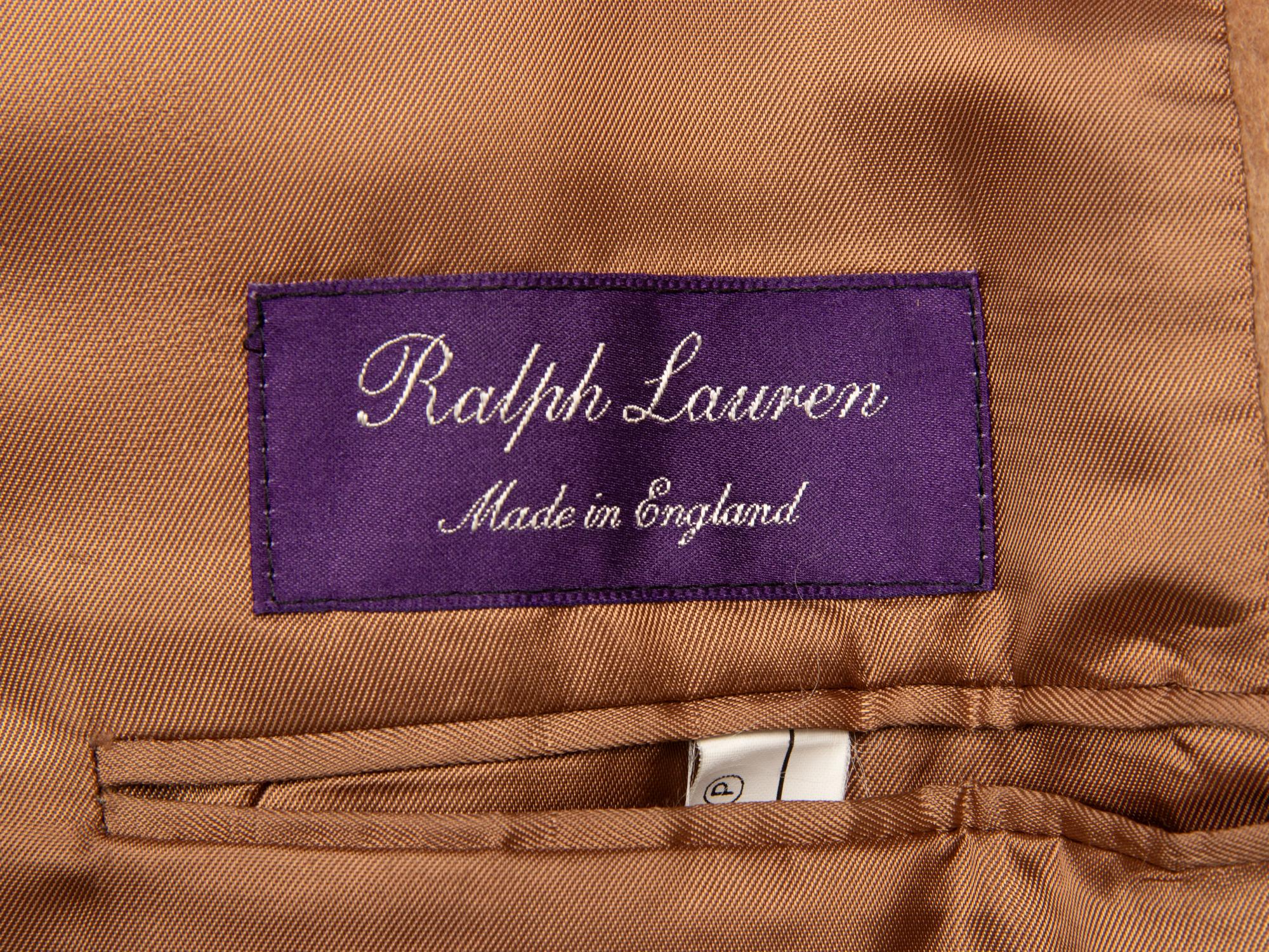 Ralph Lauren, Camel Coat