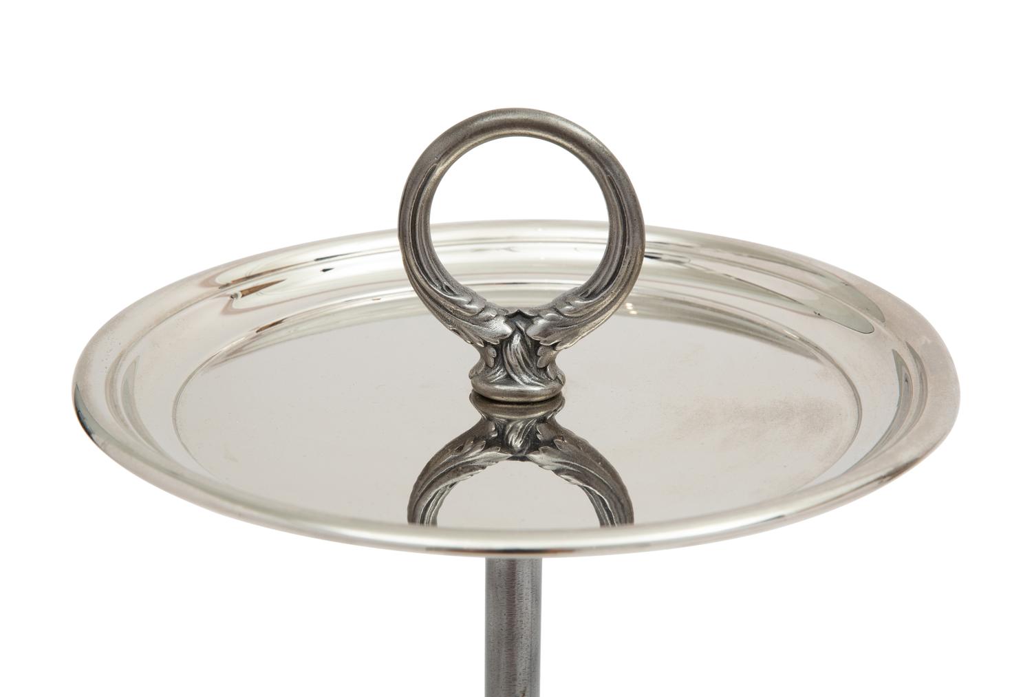 A Pair of American Metal Smoking Stands