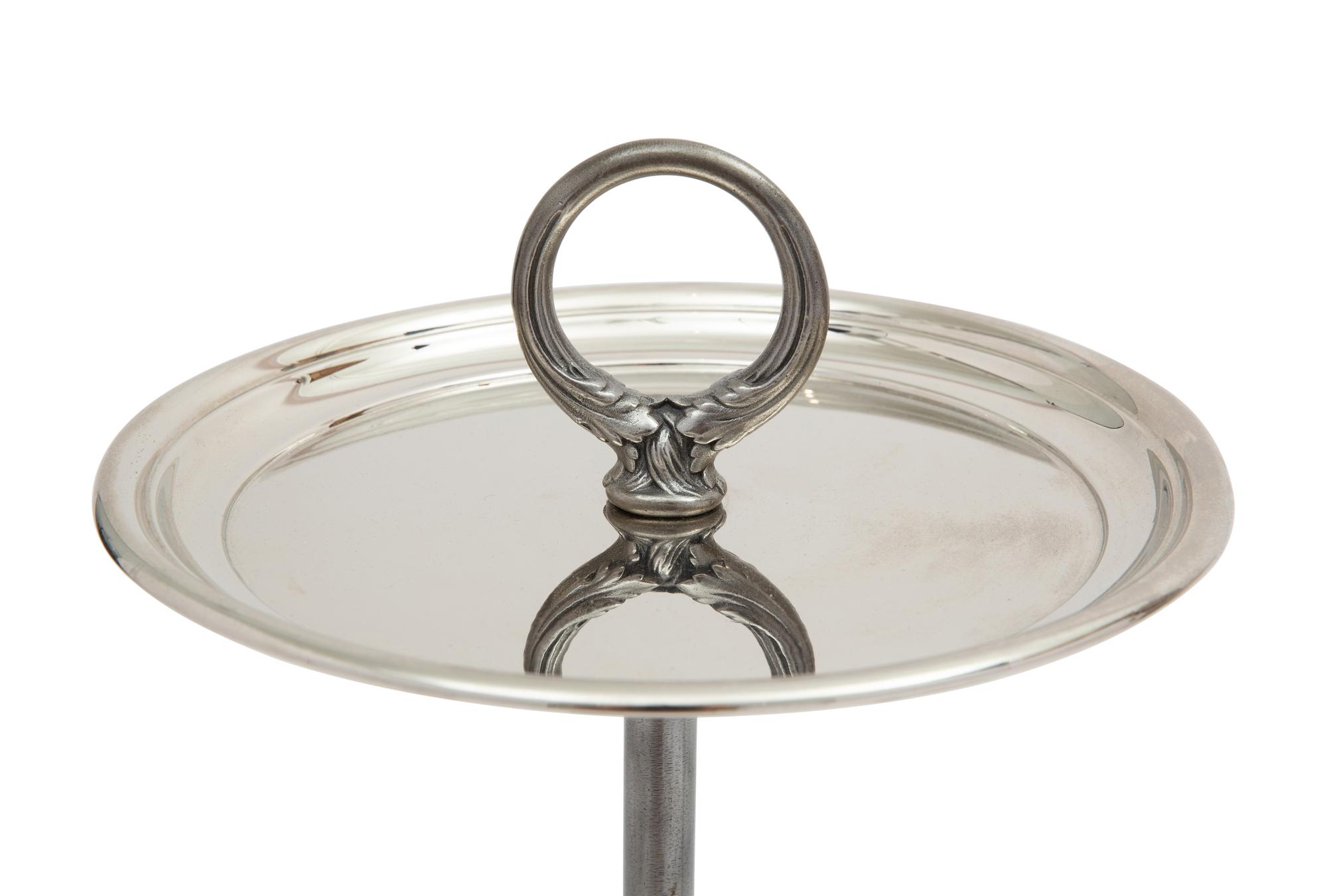 A Pair of American Metal Smoking Stands