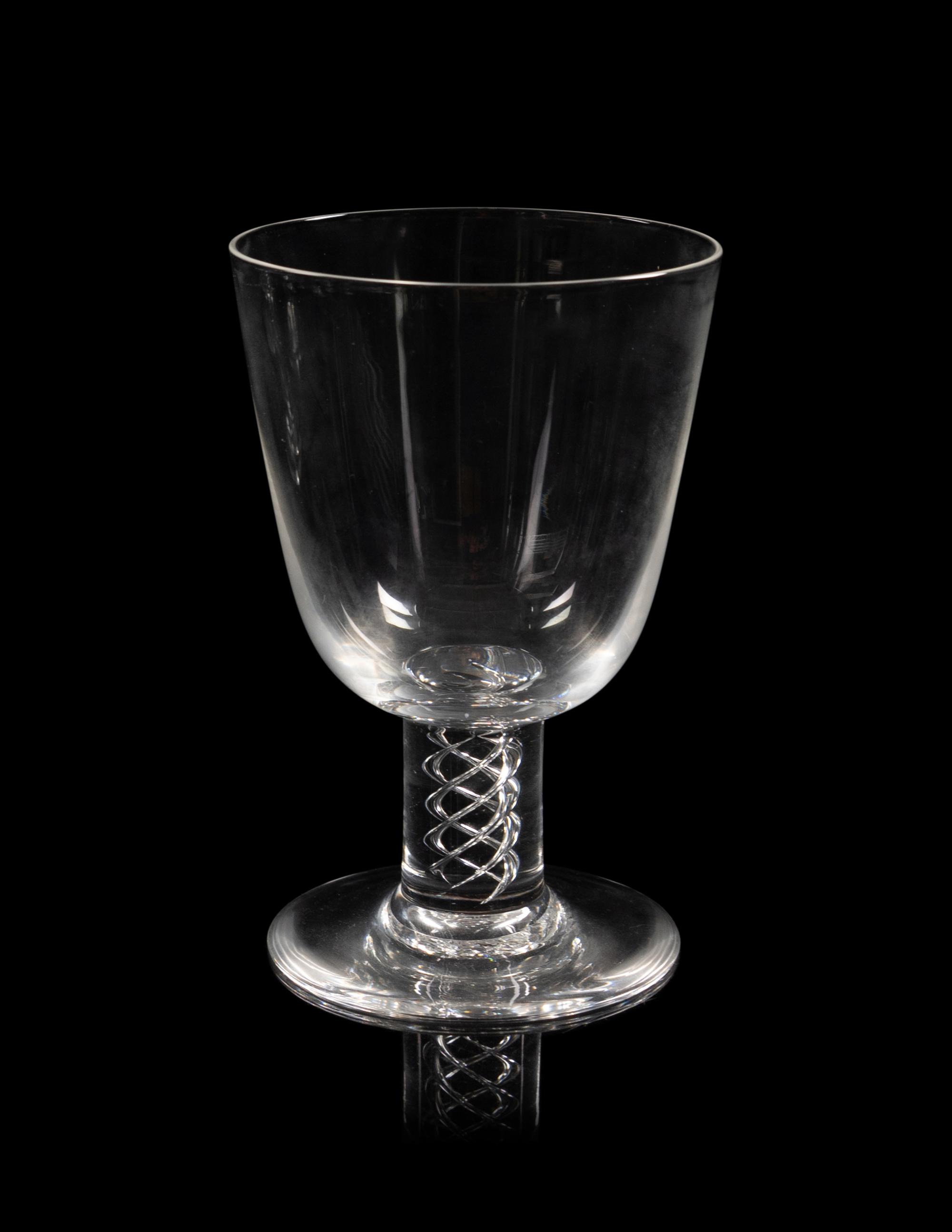 Thirty-Six Steuben Twist Stem Wine Glasses
