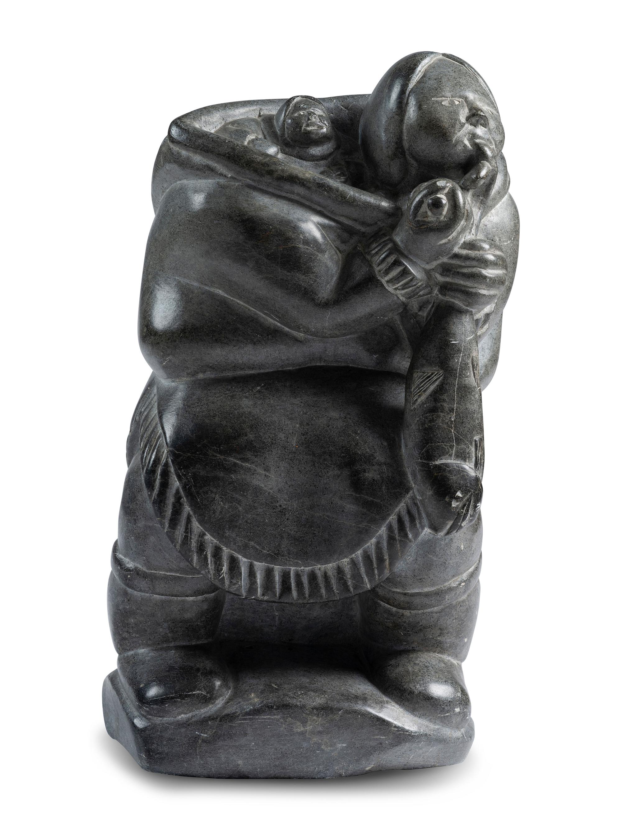 Soapstone Carving of Mother and Child