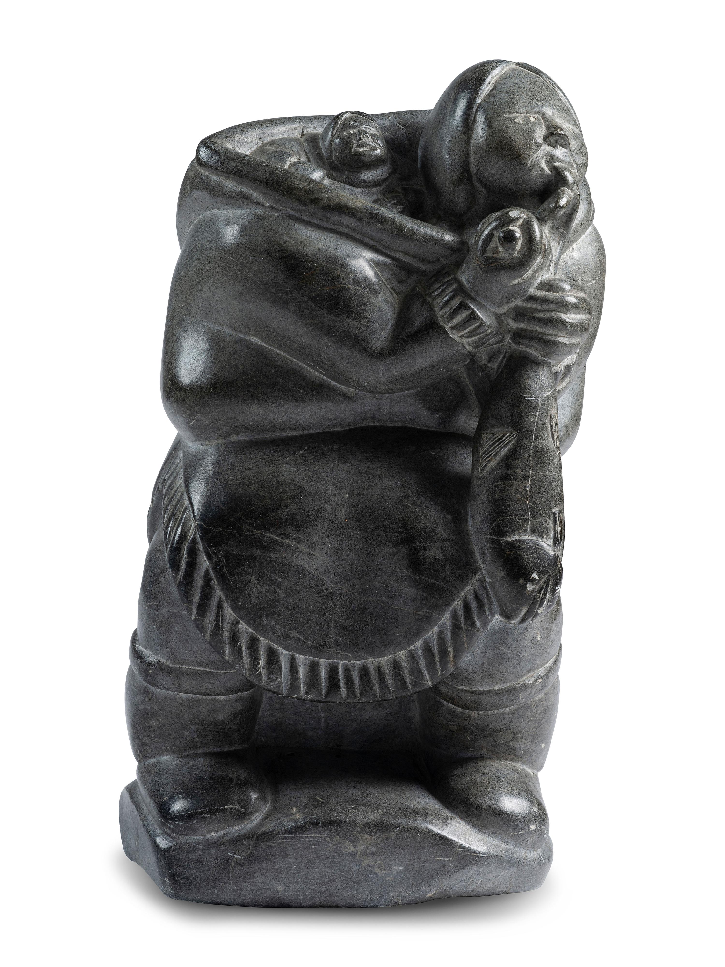 Soapstone Carving of Mother and Child