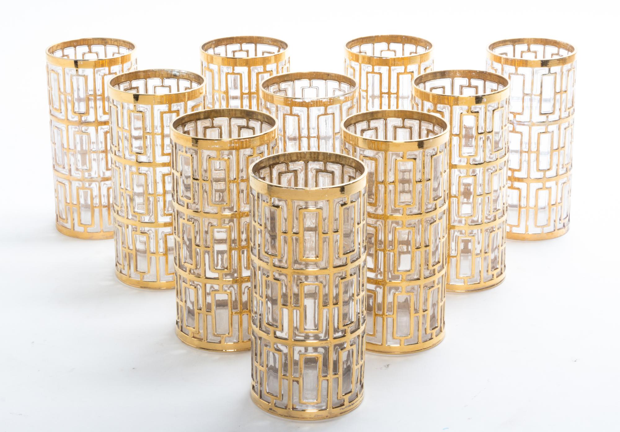 A Group of Glass Barware Height of tallest 5 5/8 inches. — LATE 20TH CENTURY