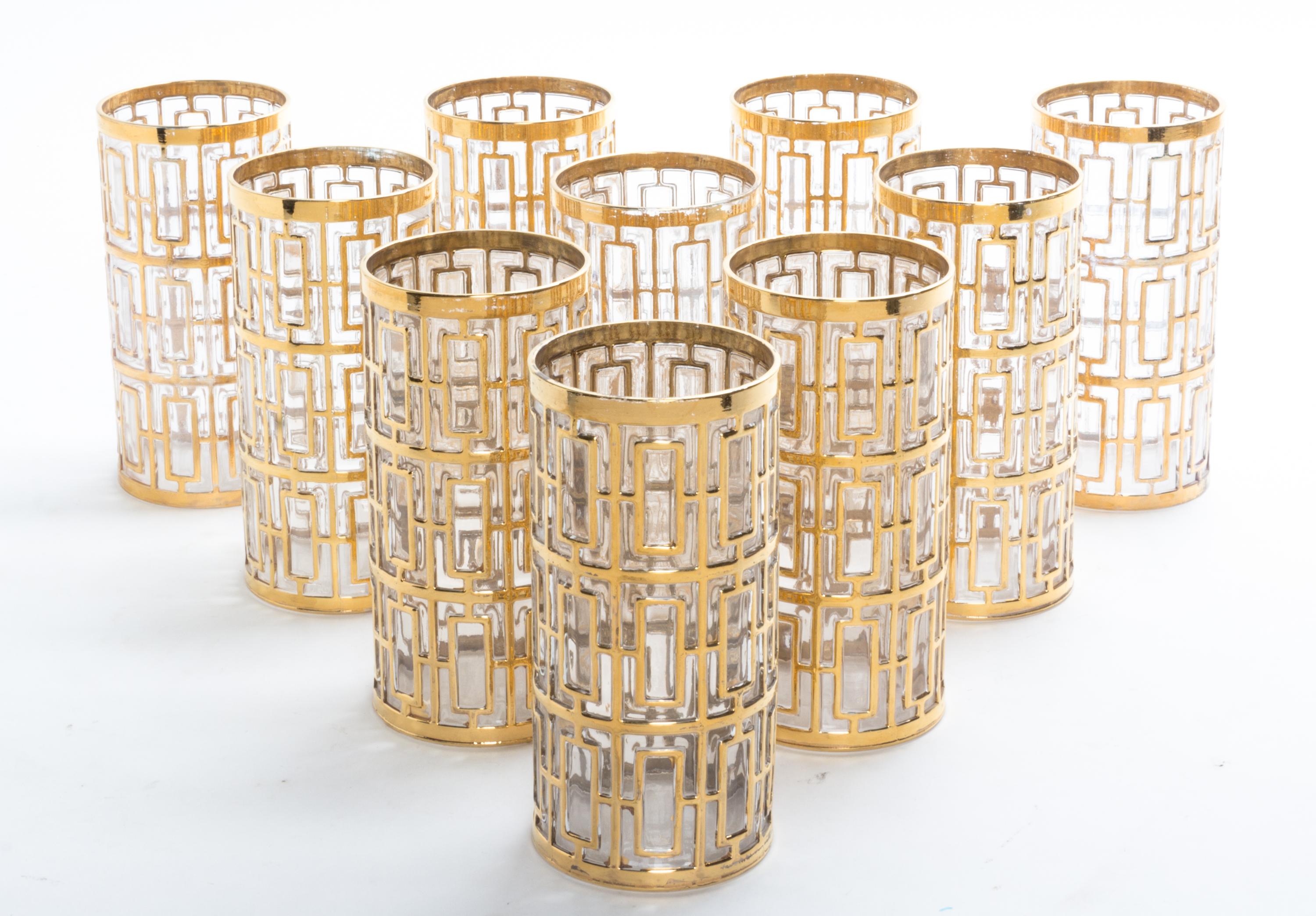 A Group of Glass Barware Height of tallest 5 5/8 inches. — LATE 20TH CENTURY