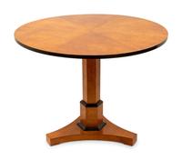 A Biedermeier Style Part Ebonized Center Table