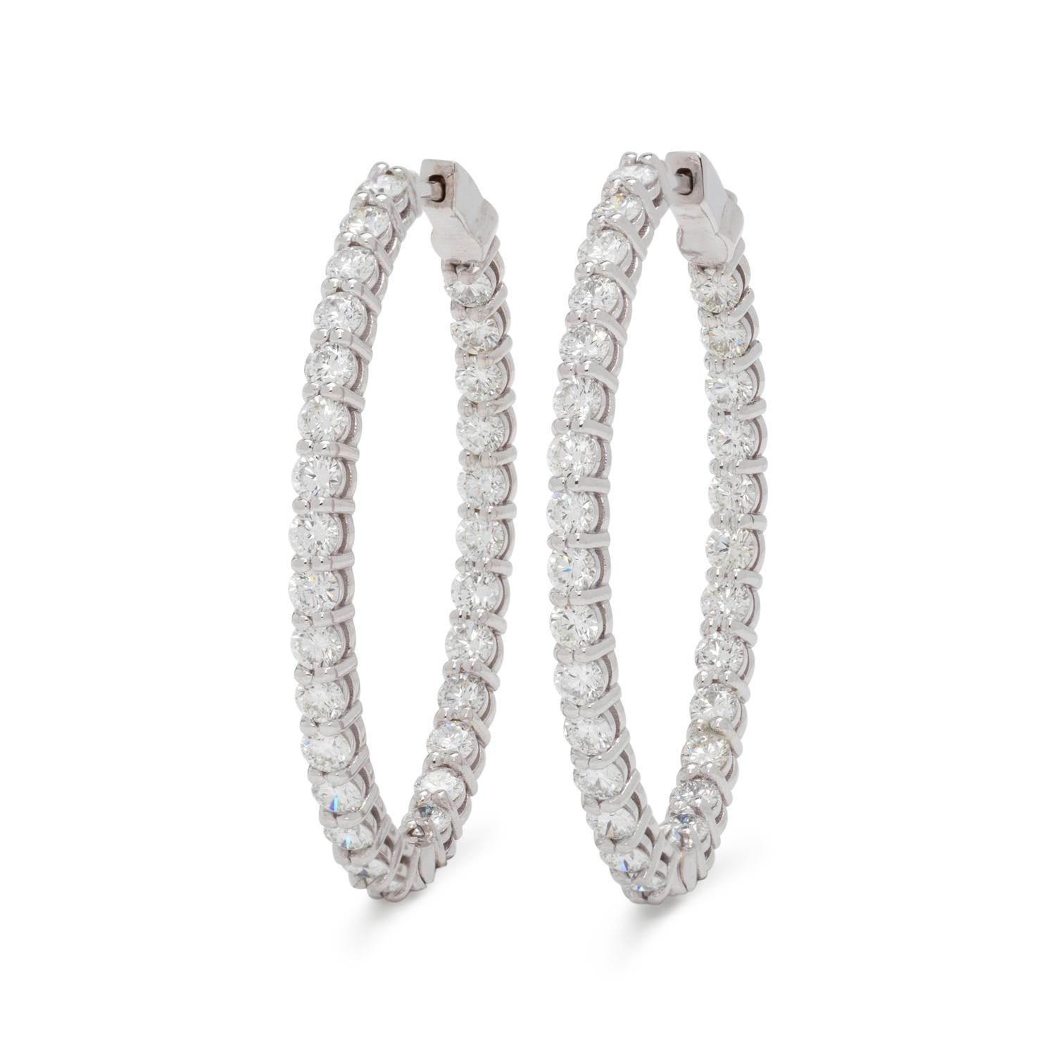 DIAMOND HOOP EARRINGS