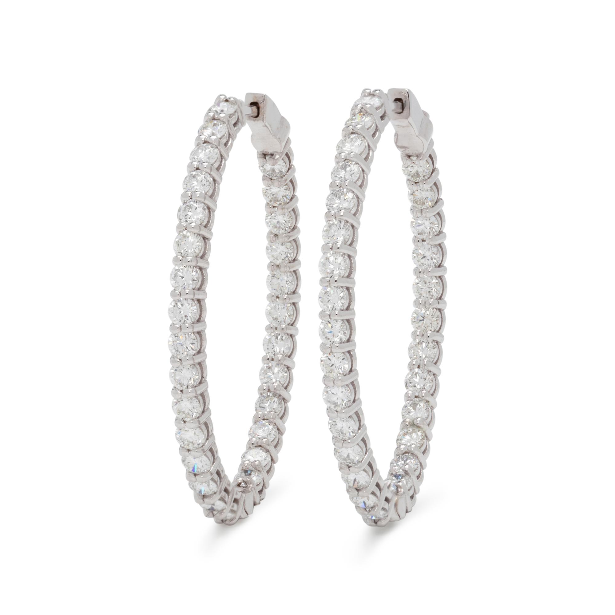 DIAMOND HOOP EARRINGS