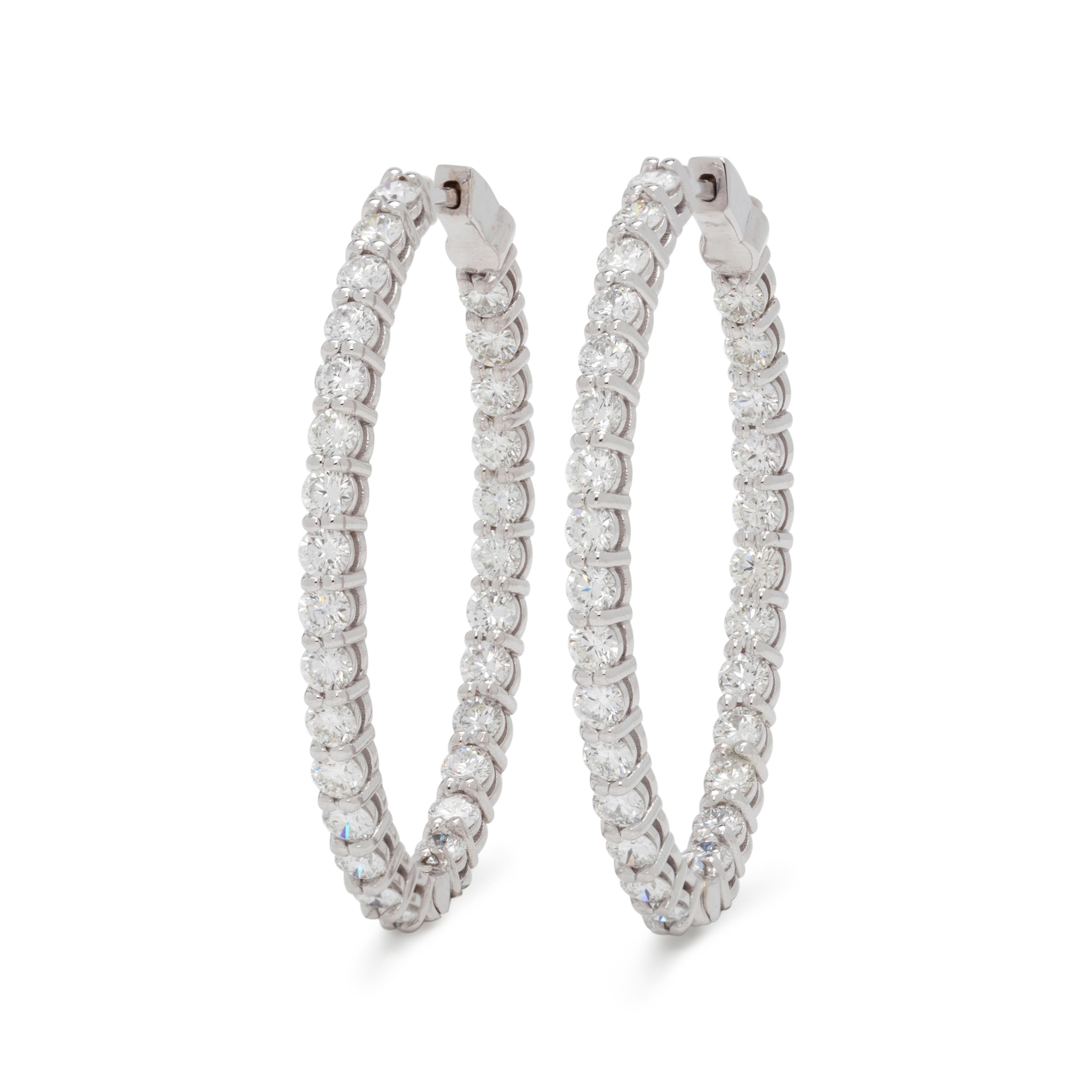 DIAMOND HOOP EARRINGS