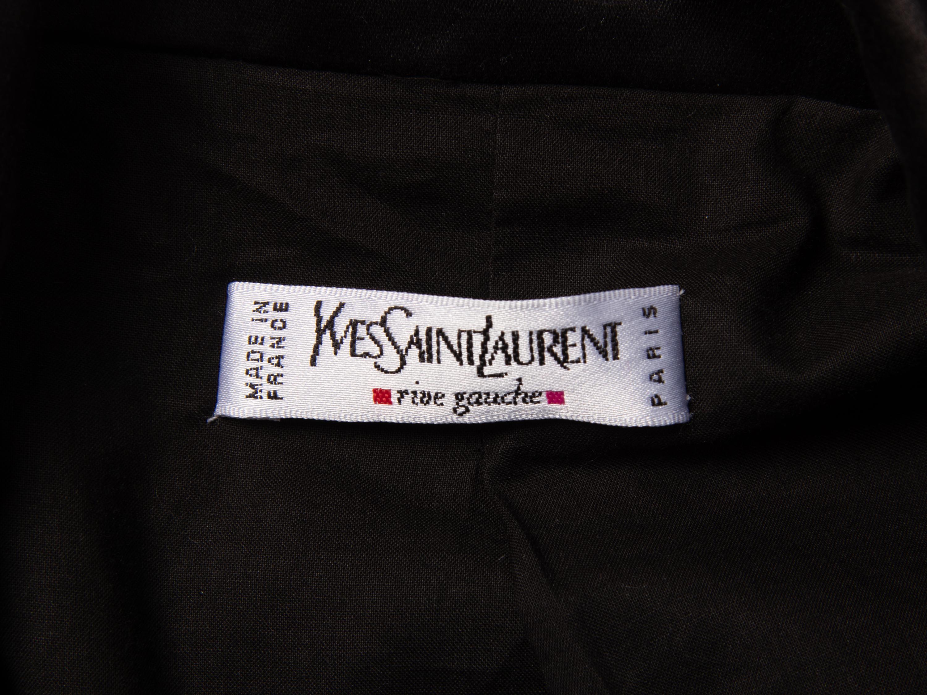 Yves Saint Laurent Rive Gauche, Oversized Drop Waist Jacket