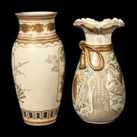 Two Japanese Satsuma Vases