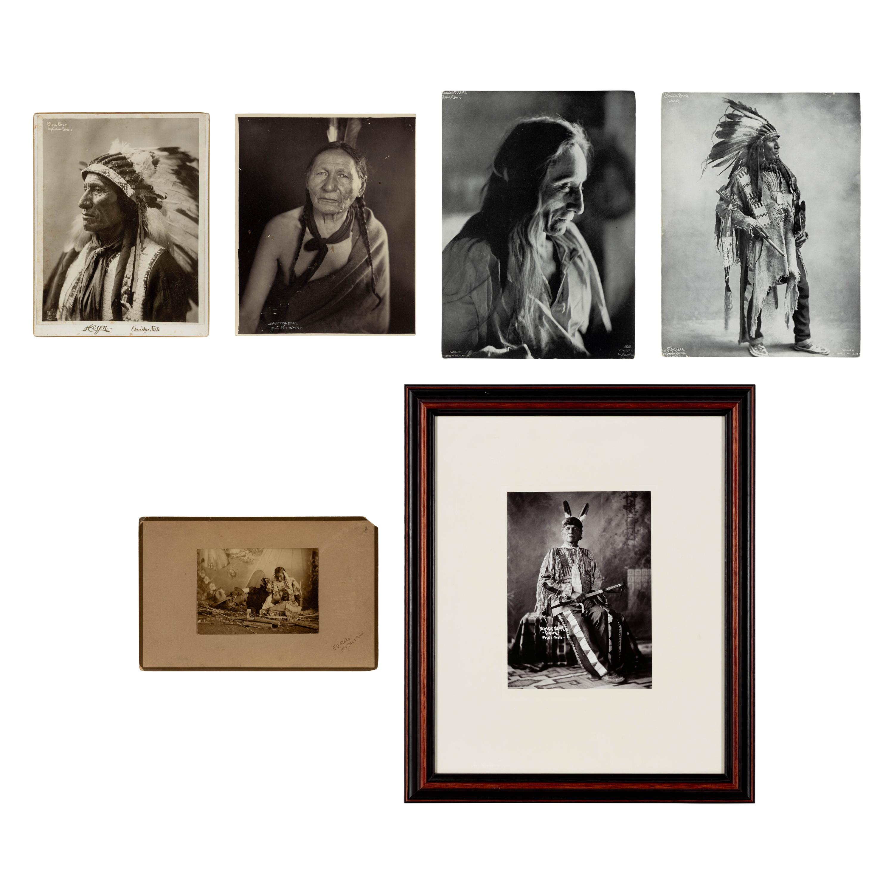 F.B. Fiske AND Herman Heyn (1883-1952, 1866-1949) — Portraits of Native American Subjects