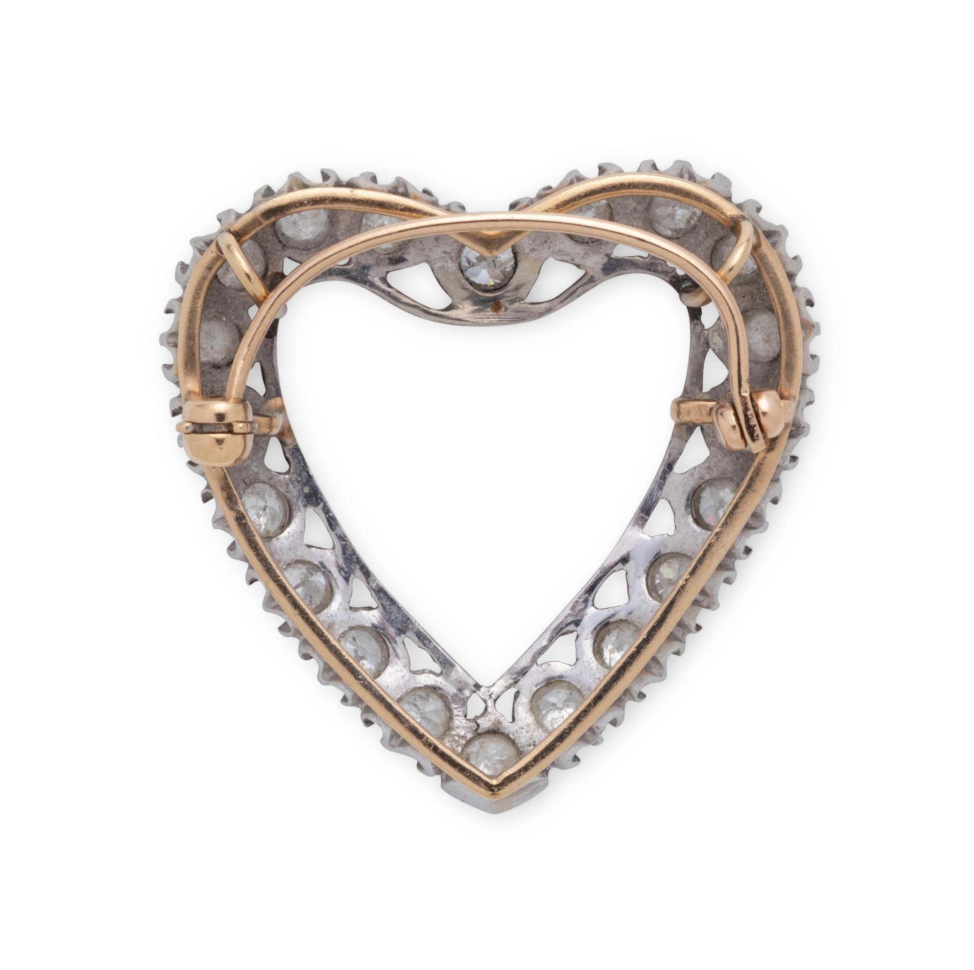 DIAMOND HEART PENDANT/BROOCH