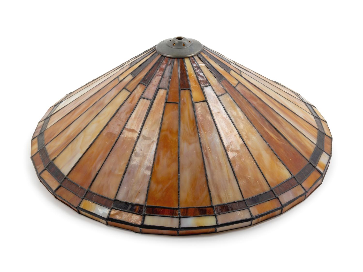 A Leaded Glass Shade