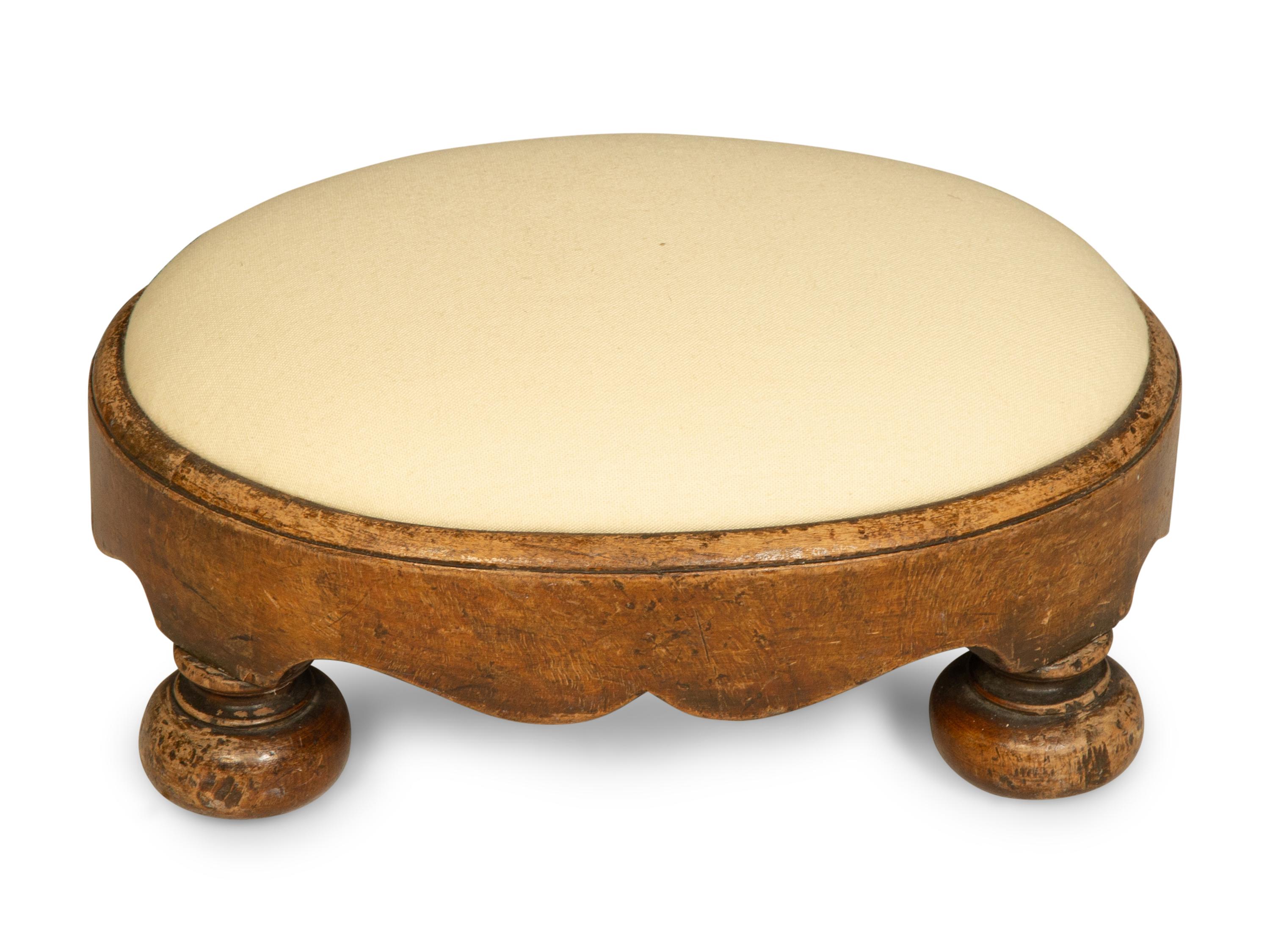 Two Régence Style Fauteuils and a Stool