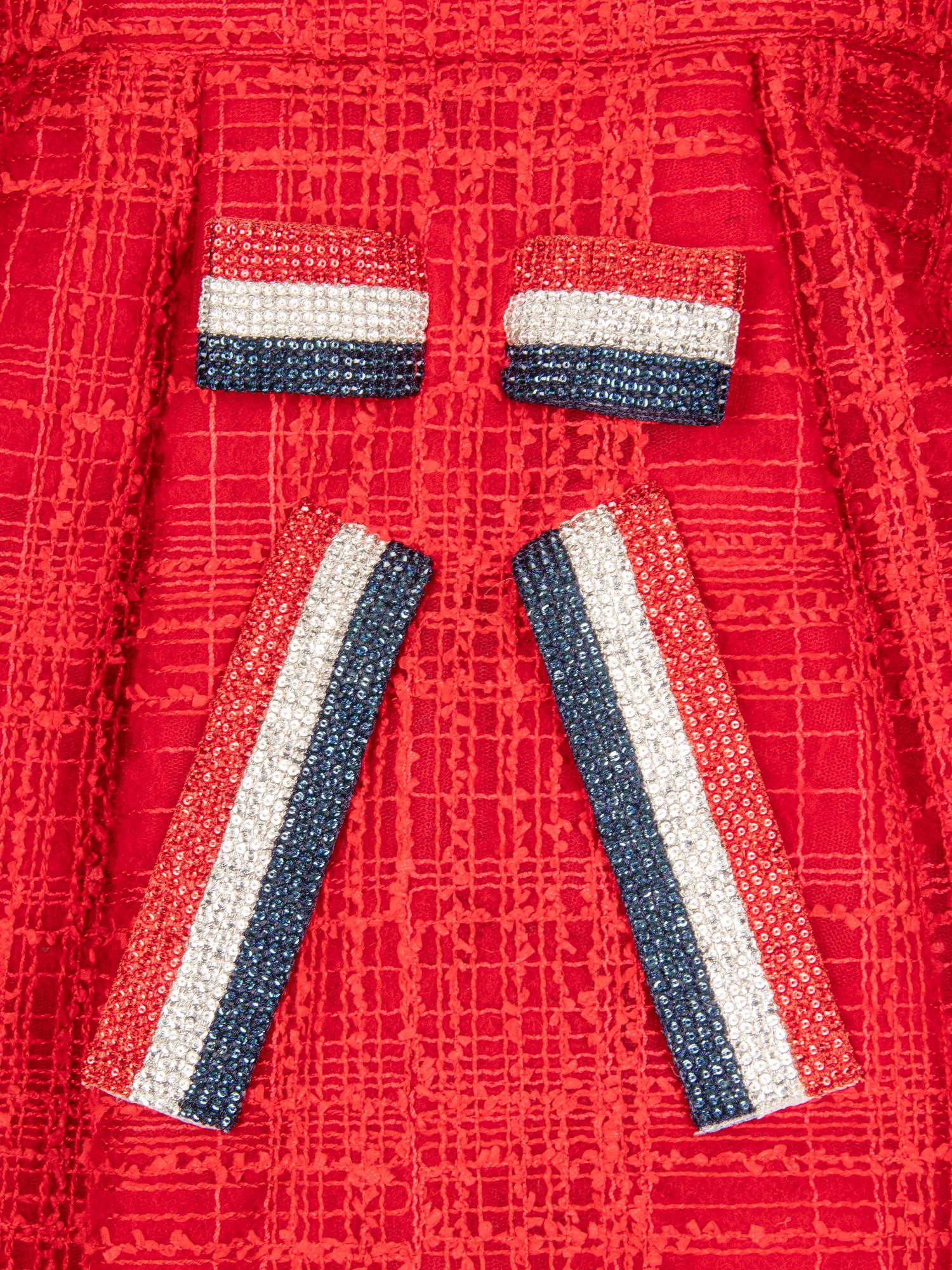 Thom Browne, Sculptural Red Tweed Jacket
