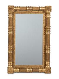 A Neoclassical Style Giltwood Mirror