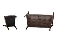 An Edwardian Mahogany Settee and Side Chair