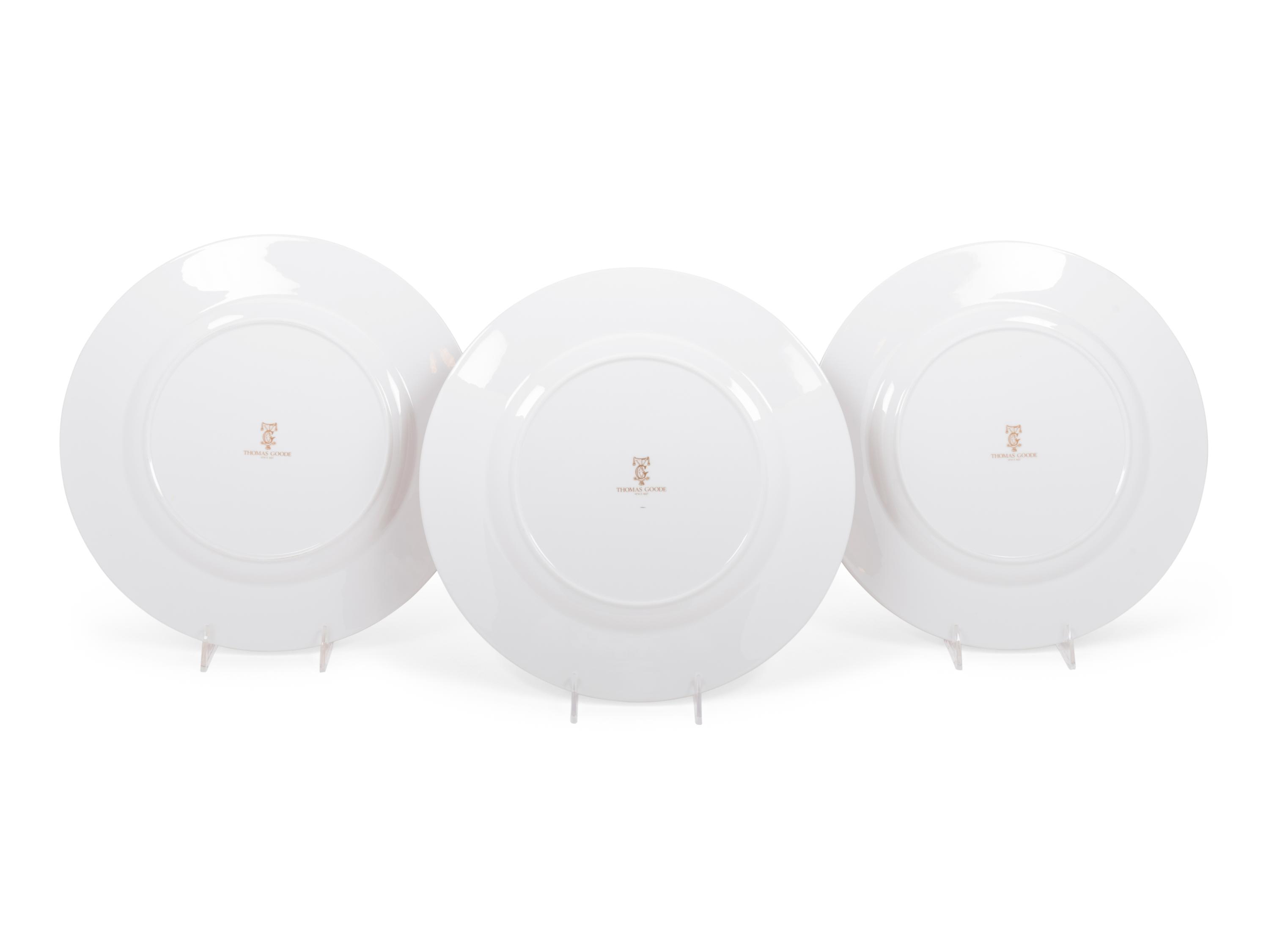 A Set of Thomas Goode Porcelain Chargers