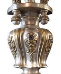 A Pair of American Silver Wash Sconces 12.75" W x 8.5" D x 16" H — United States, Circa 1920